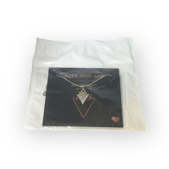 new Alex and Ani 𖤹 Arrowhead Pendant Necklace 𖤹 Rafaelian Silver + Gold Accent - Picture 8 of 16